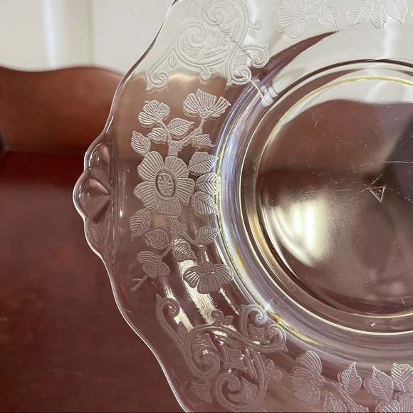 Vintage 1930s Cambridge Apple Blossom Yellow One Salad Plate - Picture 10 of 11